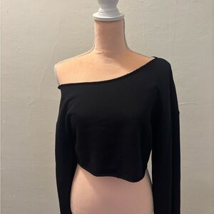 ALO Yoga Cropped Barre Shoulder Coverup